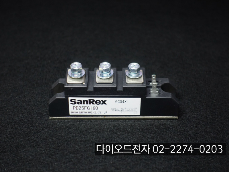 [판매중 SANREX] PD25FG80 / PD25FG160 , 25A 800V / 1600V DIODE+SCR모듈