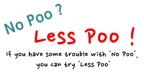 No Poo가 어렵다면 Less Poo에 도전해보세요.
