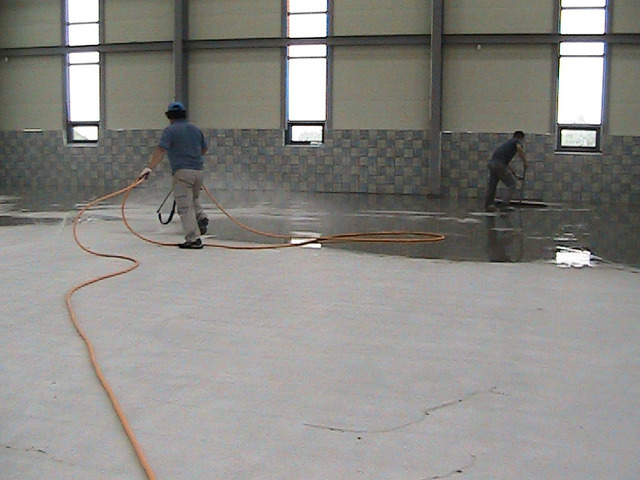 콘크리트 바닥 광택작업 방법및 순서_현진산업개발
