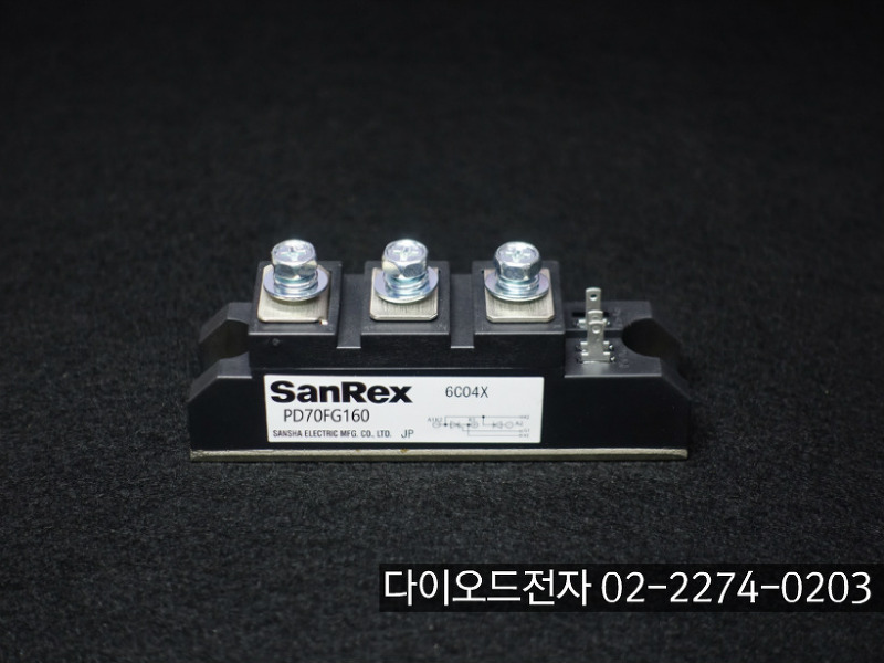 [판매중 SANREX] PD70FG80 / PD70FG160 , 70A 800V / 1600V DIODE+SCR모듈