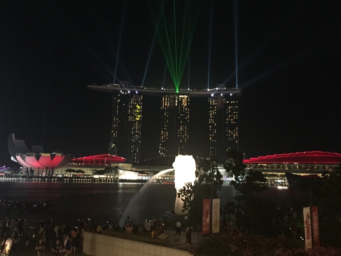 누가 마리나 베이 샌즈 야간 레이저쇼 보라고 했나? - 2016 싱가포르 여행 17