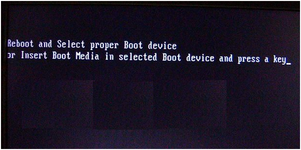 Reboot and select proper boot device 오류 처방전