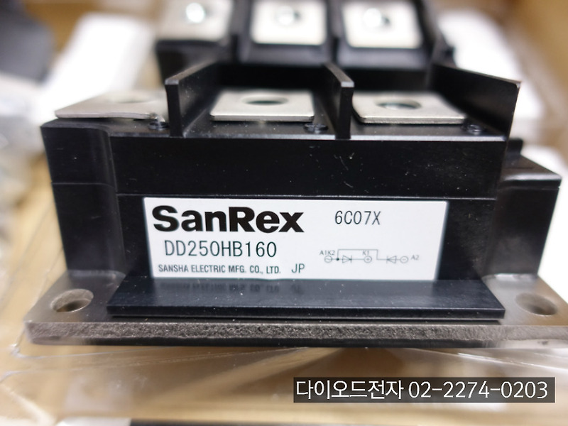 [판매중] [SANREX] DD250HB160 / DD250HB120 / DD250GB80 / DD250GB40 다이오드모듈