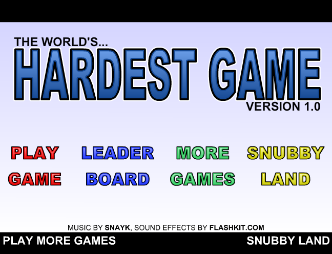 세상에서 가장 어려운 게임((the world's hardest game) 대정령이 플레이 했던 플래시게임 추천