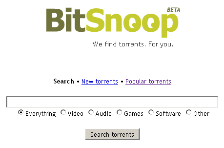 토렌트 검색사이트(비트스눕 bitsnoop 대체 사이트)