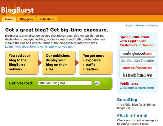 한국의 블로그 신디케이션 BlogBurst 모델은 무엇...?