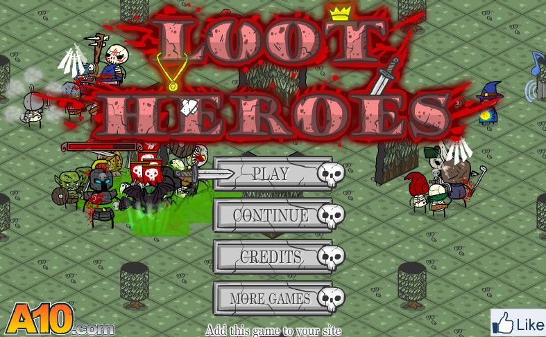 플래시게임 루트히어로즈 (LOOT HEROES) RPG 플래시게임 추천