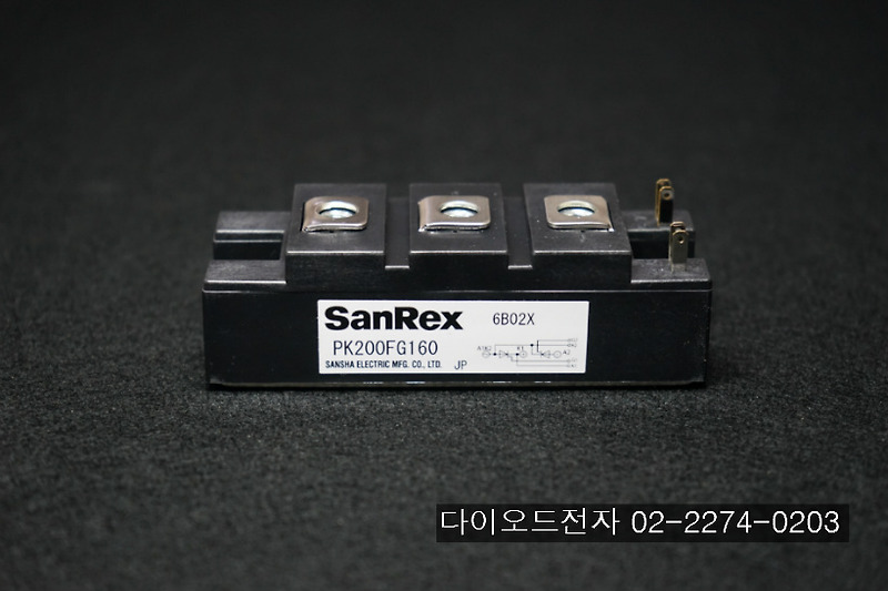 [SANREX] PK200FG80 / PK200FG160 (200A 800V , 200A 1600V SCR모듈)