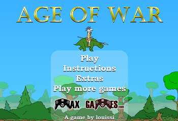 전쟁시대 1(age of war 1) 플래시 디펜스 게임 추천 전쟁 플래시 게임
