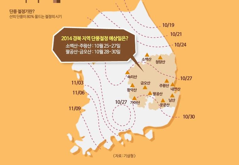 경북 단풍 가볼만한 추천 명산 15곳