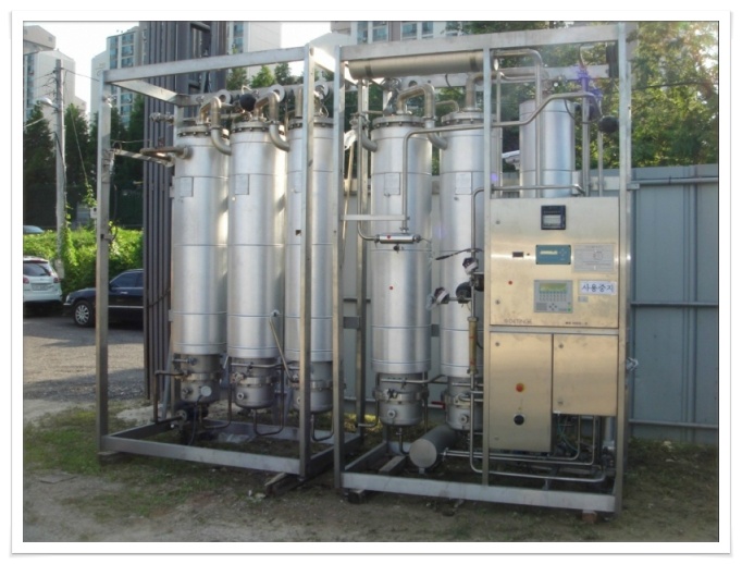 (증류수)중고 초순수제조장치의 제조 용량(1000~1400L/h)-tk산업