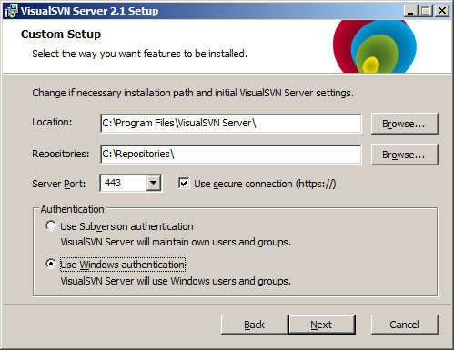Visual SVN Server  - Standard Edition 무료