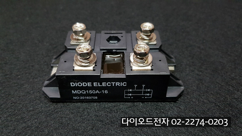 [판매중] MDQ150-16 (150A 1600V, 단상 브리지 다이오드)