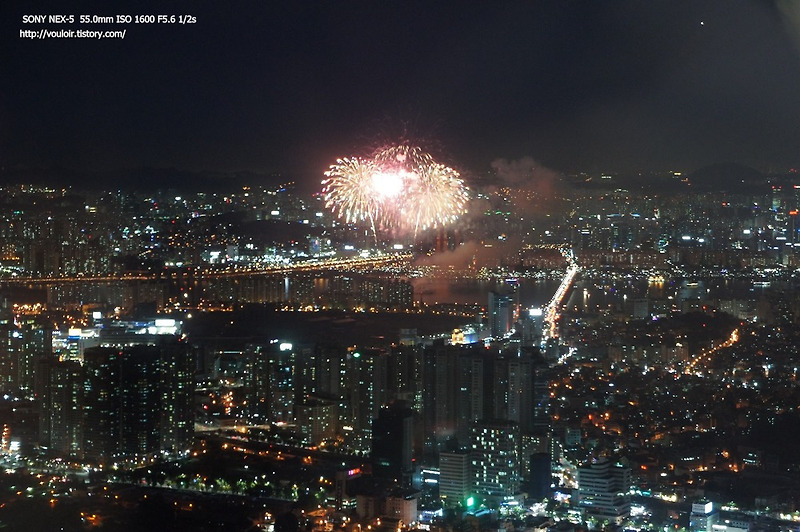 2014 서울 불꽃축제를 기다리며~ 2013 여의도 불꽃축제의 불꽃놀이 사진