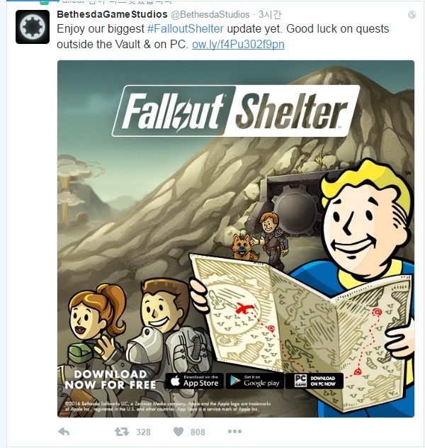 Fallout Shelter PC판 출시
