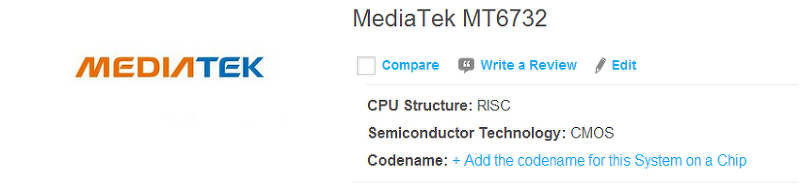 MediaTek MT6732 Spec. (Mobile 64bit LTE Chip)
