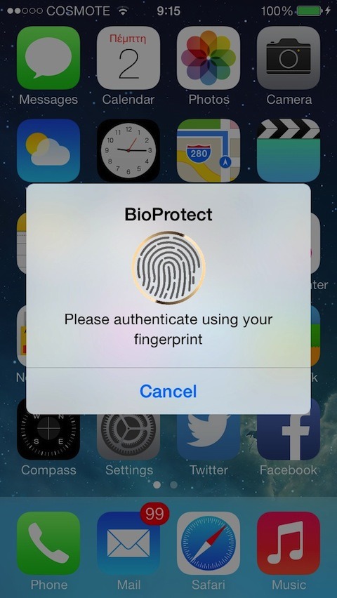 [iOS 9.3.3 Tweak] 앱별로 실행시 잠금 설정하기 - BioProtect