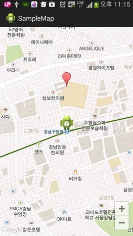 안드로이드(Android) google map API v2 에서 지도에 마커설정하기