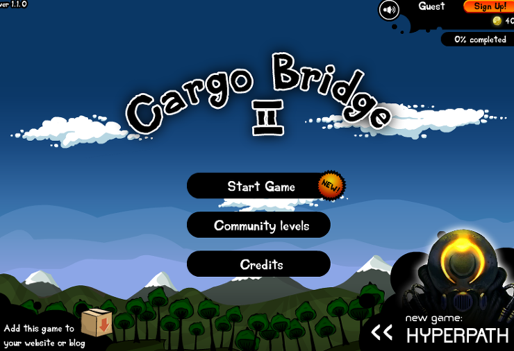 다리건설게임 카고 브릿지2(cargo bridge2) 다리짓기게임 플래시 추천!