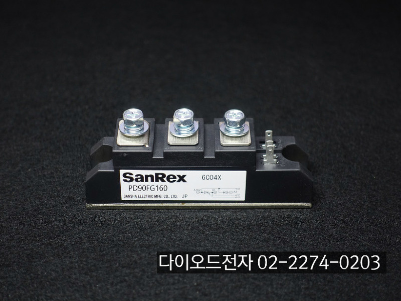 [판매중 SANREX] PD90FG80 / PD90FG160 , 90A 800V / 1600V DIODE+SCR모듈