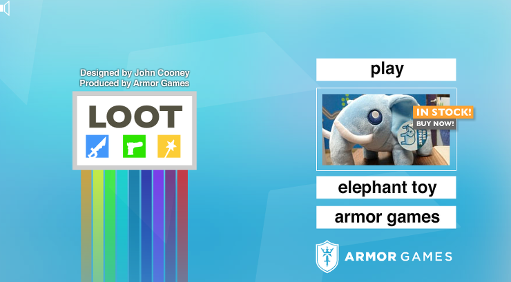 플래시게임 추천 - loot the game (루트 더 게임) 코끼리로 기차를 공격한다  아이템 모으는 게임!굉장히 재밌습니다.