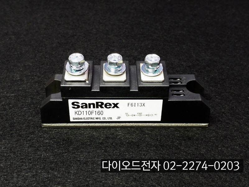 [판매중] KD110F160 / KD110F80 (110A 1600V , 800V SANREX DIODE모듈)
