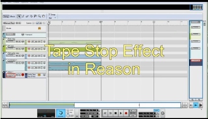 How to make Tape Stop Effect in Reason