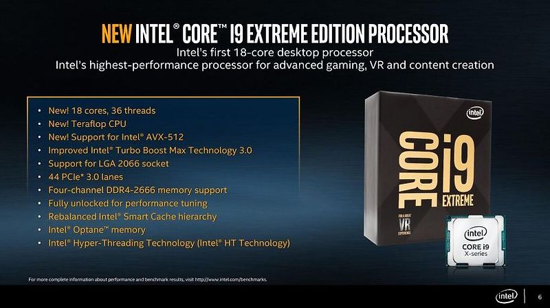 드디어 등장한 새로운 괴물 CPU, INTEL CORE I9