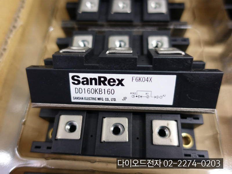 [판매중] [SANREX] DD160KB160 / DD160KB120 / DD160KB80 / DD160KB40 / 다이오드모듈