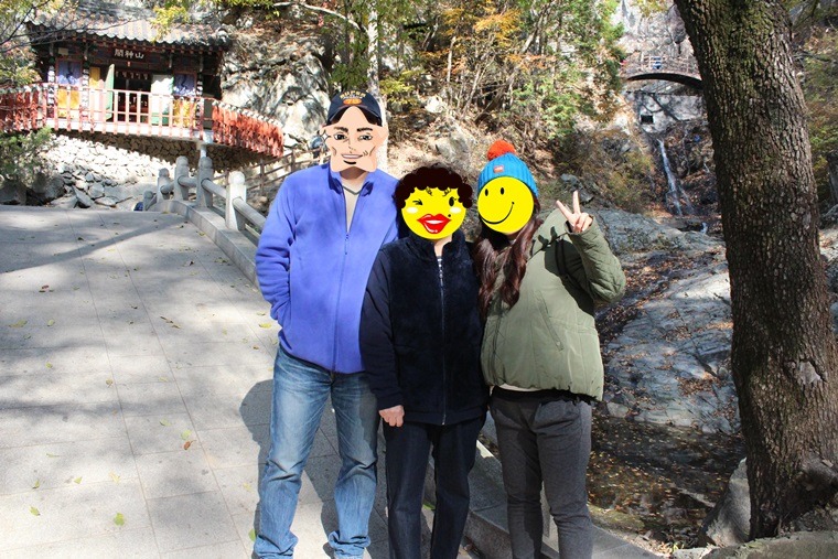 양산 홍룡사 절 -- 겨울의 시작을 가족과 함께