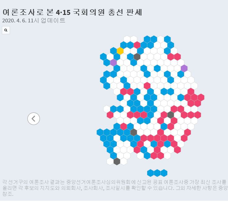21대 총선결과예측/4월 6일 여론조사/서울특별시