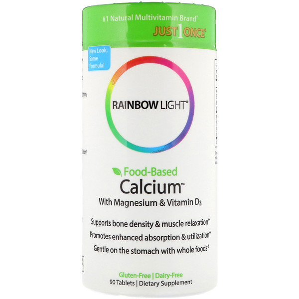 아이허브 Rainbow Light, 마그네슘 & 비타민 D3 함유 식품 기반 칼슘, 90 태블릿후기와 추천정보