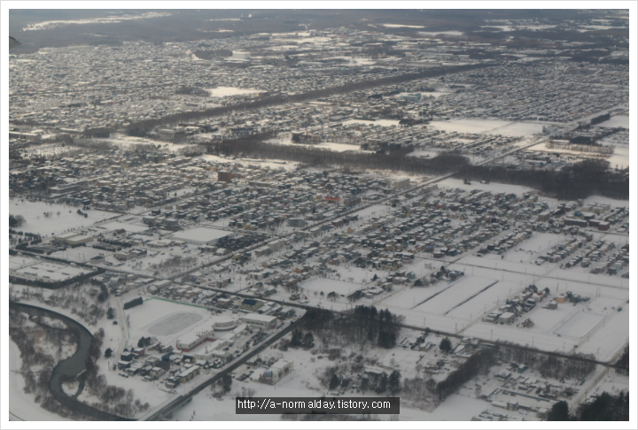 홋카이도 신치토세공항으로北海道新千歳空港  항공사진航空写真