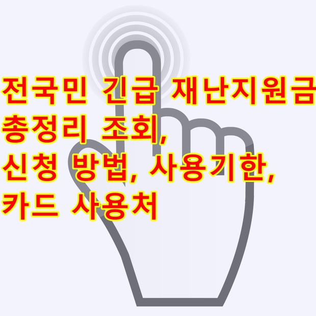 전국민 긴급 재난지원금 총정리 조회, 신청 방법, 사용기한,카드 사용처