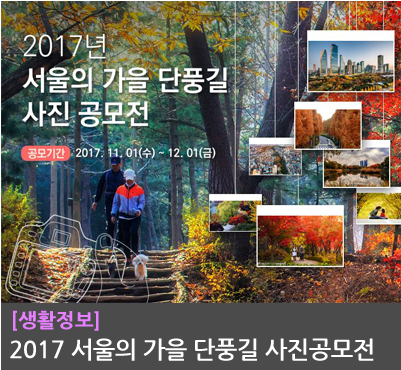 2017 서울의 가을 단풍길 사진공모전