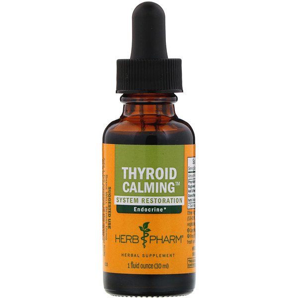 아이허브 갑상선 추천 Herb Pharm, Thyroid Calming, 1 fl oz (30 ml) 후기와 정보