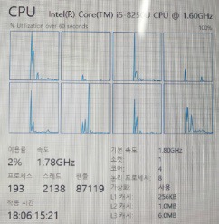 노트북 CPU 카비레이크 2종(7세대,8세대) 비교해보기 [8세대-8250U],[7세대-7200U]
