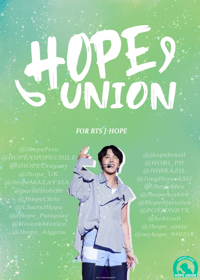 The Hope Union: Fanbases and fanaccounts around the world dedicated to BTS J-Hope | 제이홉 방탄소년단 봅시다