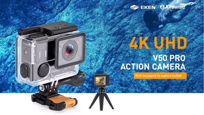 EKEN Alfawise V50 Pro 4K UHD 액션캠 출시기념 할인, 액션카메라 추천
