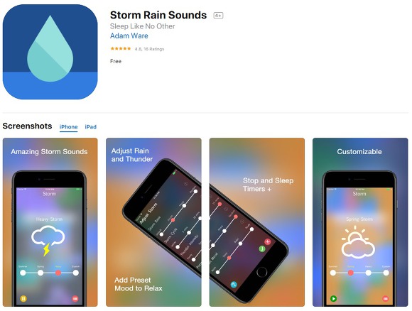 폭풍소리 어플, 스마트폰 사진 이미지 압축, 오늘의 무료 어플&앱 앱스토어 아이폰/아이패드 (19년 12월 03일)