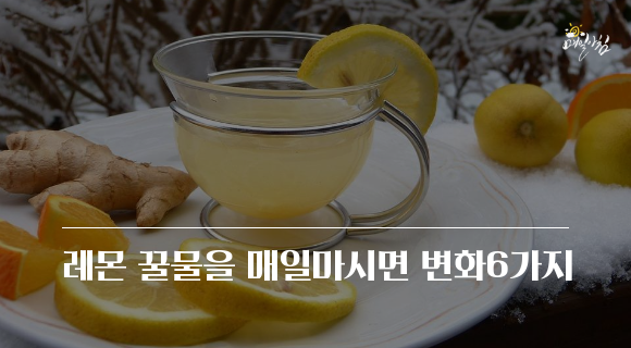 [매일아침좋은글] 레몬 꿀물을 매일마시면 변화6가지