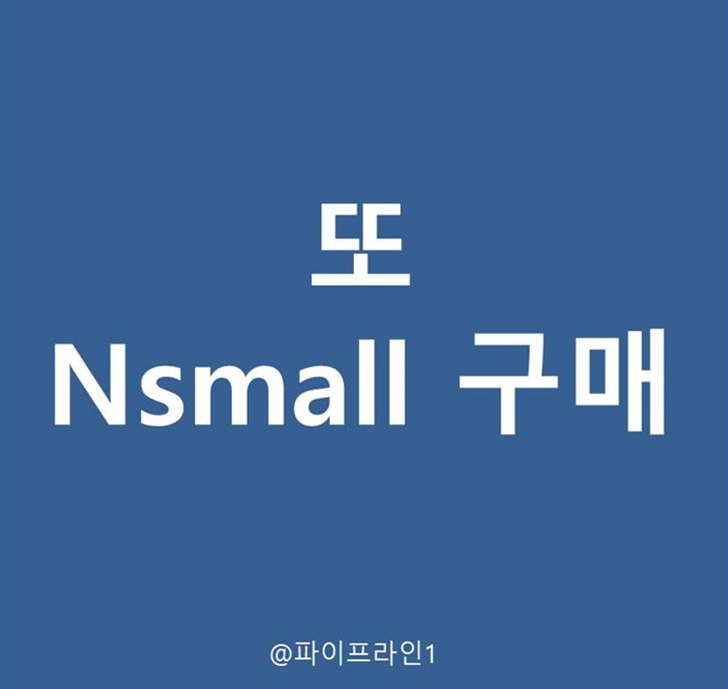 또 NSmall 무지출 구매기