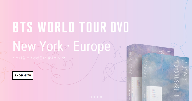 방탄소년단 BTS WORLD TOUR 'LOVE YOURSELF' NEWYORK / EUROPE DVD 예약 이야~~
