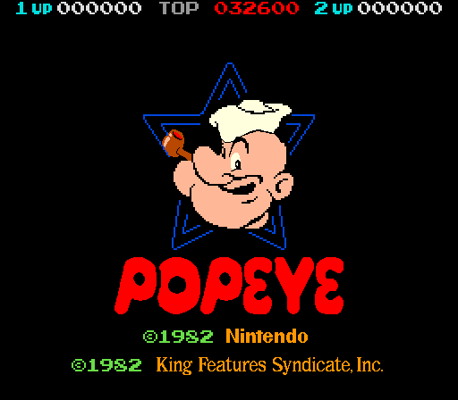뽀빠이 / Popeye (c) 1982 Nintendo