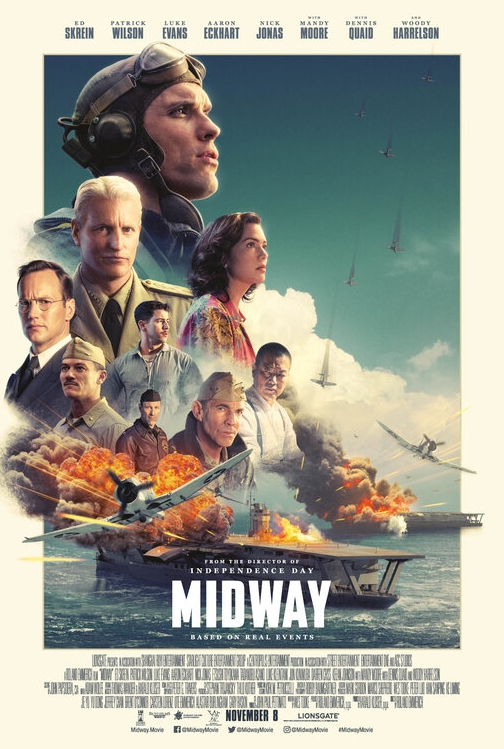 북미에서 예상대로의 반응을 얻고 있는 롤랜드 에머리히 표 전쟁 영화 <미드웨이(MIDWAY)> 봅시다