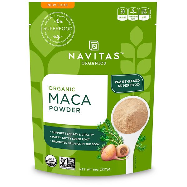 아이허브 남성건강영양제 추천 Navitas Organics, 유기농 마카 파우더, 8 oz (227 g) 후기와 정보