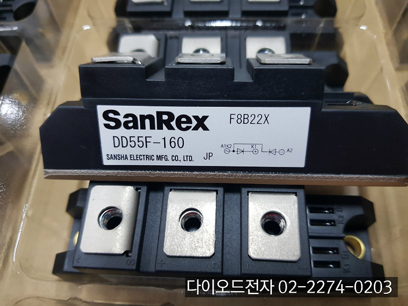 [판매중] DD55F160 / DD55F-160 / DD55F80 / DD55F-80 / DD55F120 / DD55F-120 / DD55F40 / DD55F-40 / SANREX 다이오드모듈