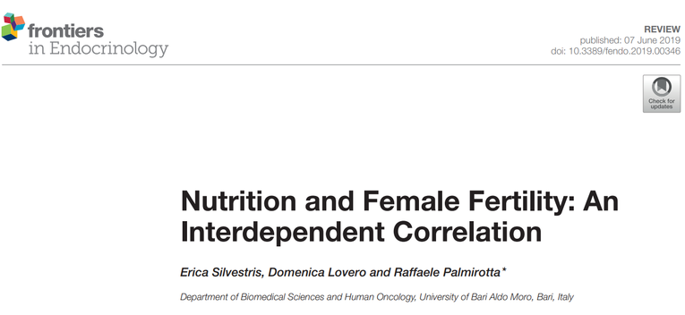 [불임/sound식/논문소개] 여성의 불임과 영양(nutrition) 간의 관계 볼까요