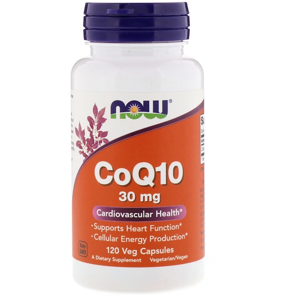 아이허브 코큐텐(coq10, 코엔자임q10) Now Foods, CoQ10, 30 mg, 120 베지 캡슐 후기들