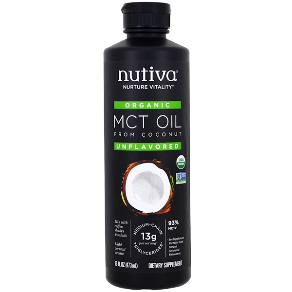 아이허브 mct오일 다이어트보조제 Nutiva 유기농 코코넛 MCT 오일 무맛 후기